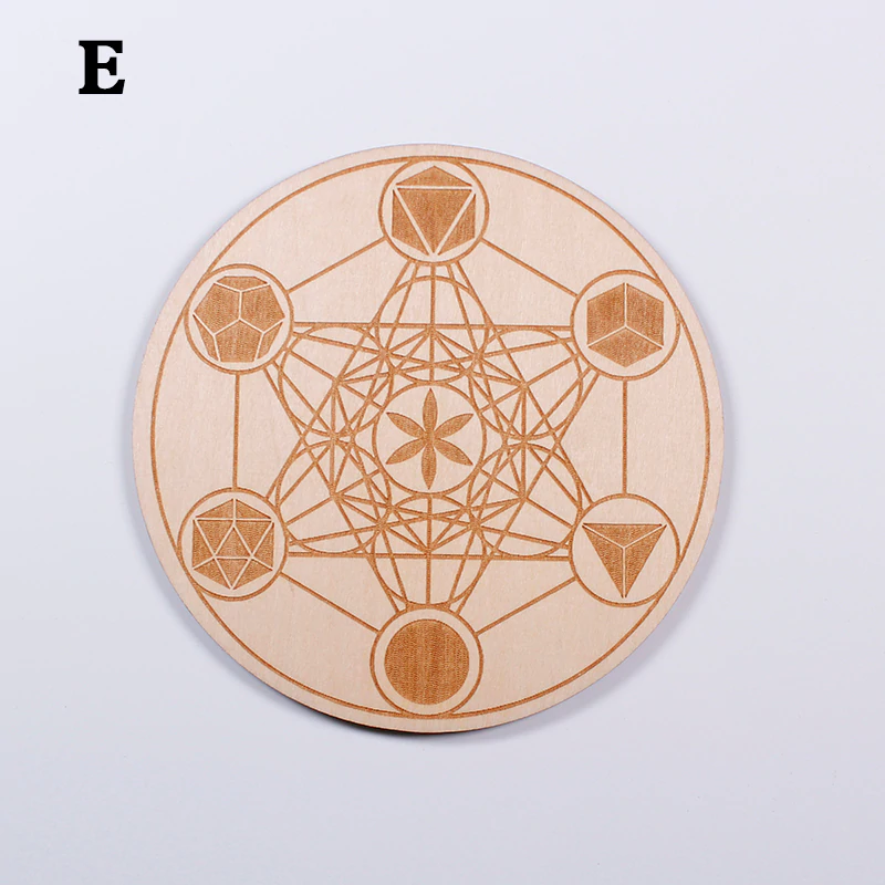 Wooden Crystal Grids  - 10 cm
