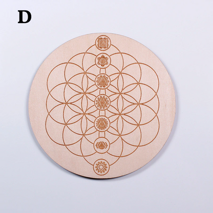 Wooden Crystal Grids  - 10 cm