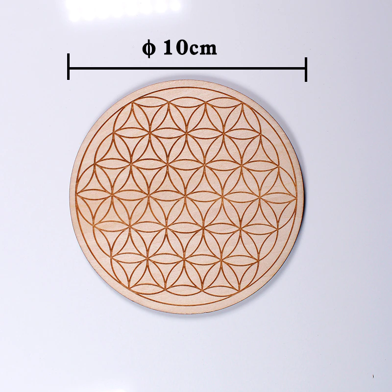 Wooden Crystal Grids  - 10 cm