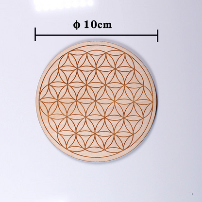 Wooden Crystal Grids  - 10 cm