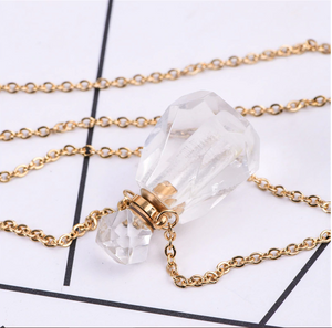Crystal Essential Oil Necklace