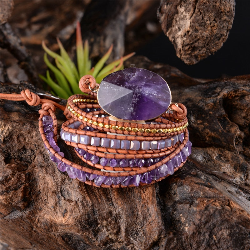 Amethyst Wrap Bracelet – Turix Crystals