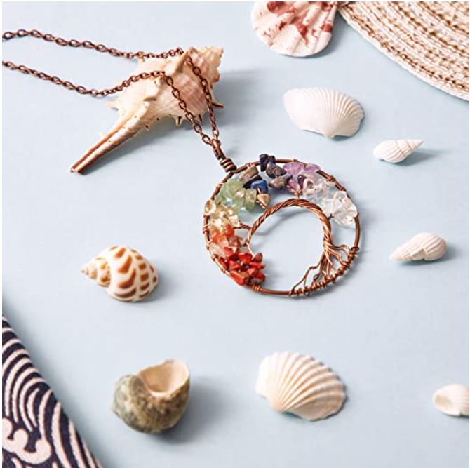 7 Chakras Tree of Life Pendant